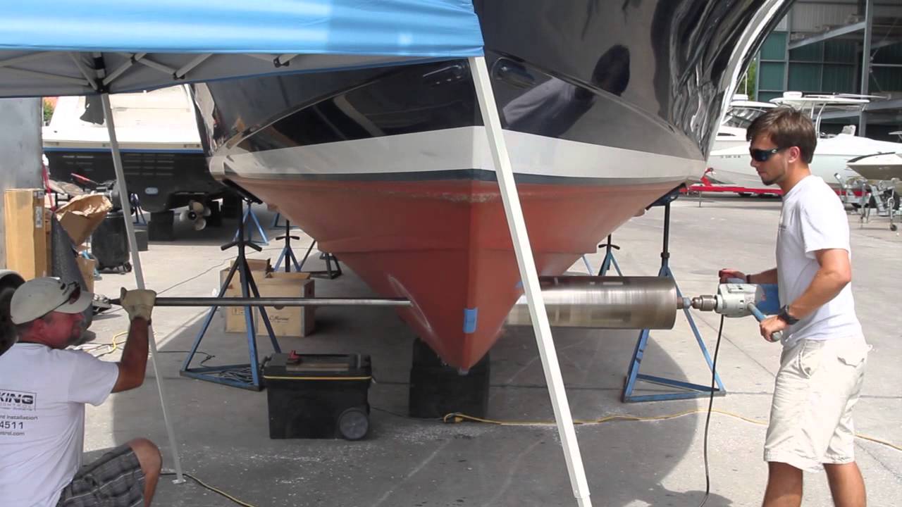 installing a bow thruster on a sailboat