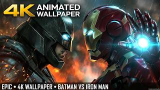 Details 🦇 Batman vs Iron Man Faceoff | 4K Cinematic Wallpaper #batman #ironman #4k News