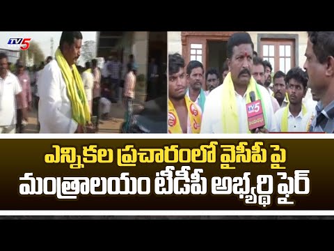 Mantralayam TDP MLA Candidate Raghavendra Reddy FIRES On YCP | Elections 2024 | TV5 News - TV5NEWS
