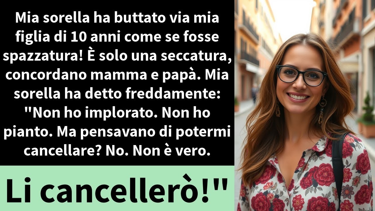 Mia sorella ha gettato mia figlia di dieci anni in strada mentre ero via per lavoro. Quando sono tornata, l'ho trovata seduta sui gradini di casa, abbracciata al suo zaino, tremante. "Ha detto che...