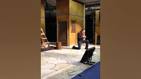 Richard Kinsey (Javert) sings for high school stud...