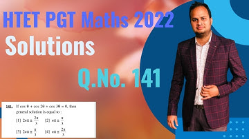 HTET PGT L3 MATHS Exam 2022 Solutions #htet #htet2022 #soc