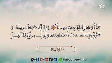 09 الحزب التاسع من المصحف المحمدي المرتل بصوت القارئ محمد الأطرش