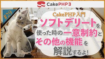 【CakePHP3 入門】第２９回　ソフトデリートを使った時の一意制約とその他の機能を解説