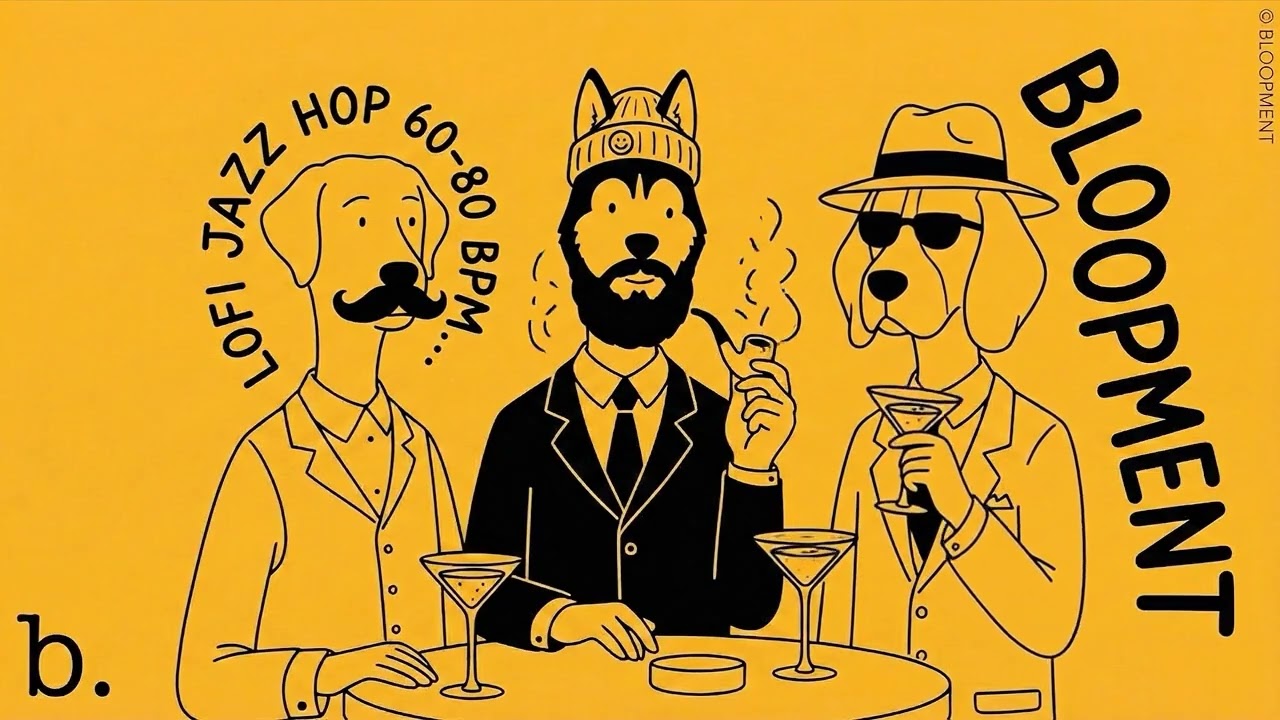 Playlist | Lofi 60–80 BPM · Slow Lounge Groove 🍸🌙 | Lofi · Jazzhop | 집중할 때 듣는 음악