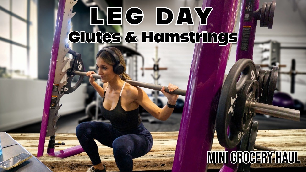 My Go To GLUTE & HAMSTRING Workout | Grocery Haul - YouTube