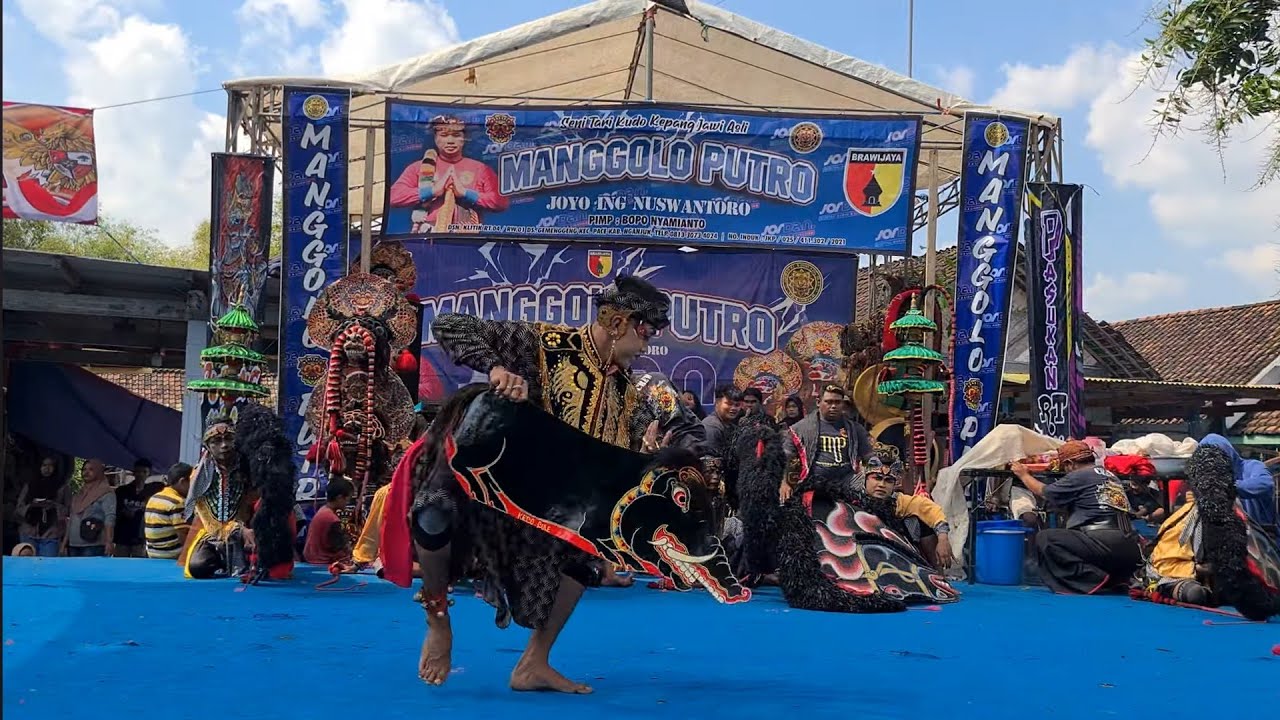 Jaranan MANGGOLO PUTRO celeng srenggi Live tempuran pohkerep rejoso nganjuk