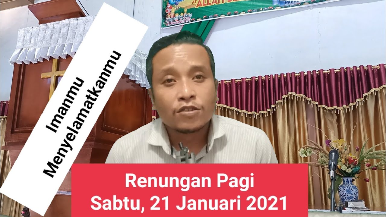 Renungan Pagi 23 Januari 2021 Imanku Menyelamatkanmu Youtube