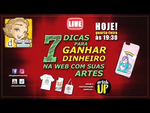 LIVE: 7 DICAS para GANHAR DINHEIRO na WEB com suas ARTES