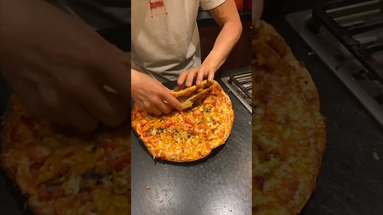 Giving My Iron Chef Dad Dominoes Pizza 