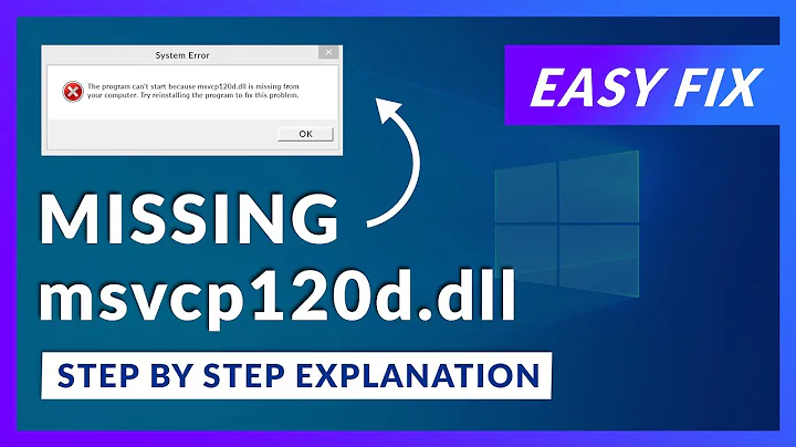 msvcp120d.dll Missing Error | How to Fix | 2 Fixes | 2021