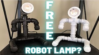 How to Build a Robot Lamp: DIY this Steampunk Industrial Pipe Lamp!