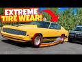 Police Chase But My Tires Suffer EXTREME Wear in BeamNG Drive Mods