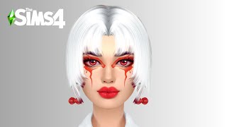 Shoto Todoroki inspired makeup in the sims 4