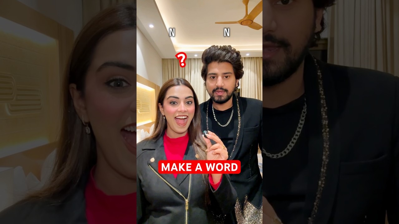 COUPLE GAME! 😍 *MAKE A WORD* Couple Challenge 