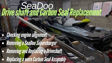 SeaDoo // How to Replace the Carbon Seal and Driveshaft & Engine Alignment // RXPX Project Part 4