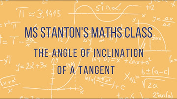 Angle of Inclination of a Tangent