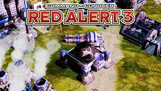 Command & Conquer Red Alert 3 | The United Allied vs Everyone Else | 2 vs 3 Brutal | Gameplay