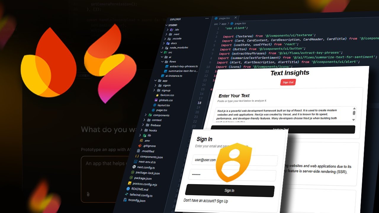 How I Built a Full Stack AI App with Firebase Studio (+ Firebase Auth ...