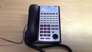 How to change the time on an NEC SL1100 Telephone System