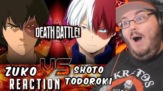 Zuko VS Shoto Todoroki (Avatar VS My Hero Academia) | DEATH BATTLE! REACTION!!!