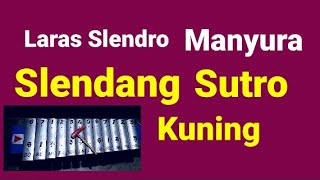 Tutorial Saron Laras Slendro Manyura lagu Slendang sutro kuning.