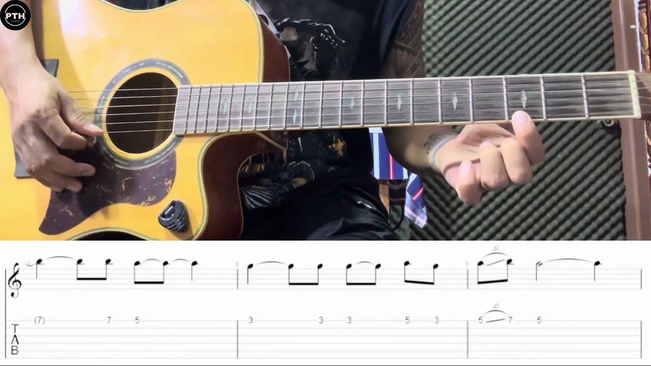 ဟိုအကိုကြီးရဲ့မခင်နှင်းဆီ guitar intro tutorial by@pthguitar