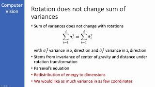 IACV [image analysis and computer vision] 04 Feature Extraction and PCA partVI