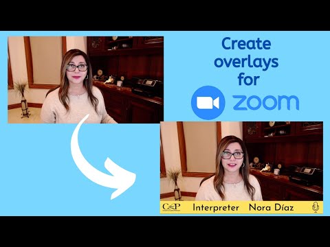 Video How to create a Zoom overlay with your name and logo - youtube