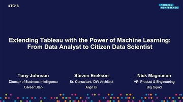 Big Squid | Extending Tableau with the power of machine learning