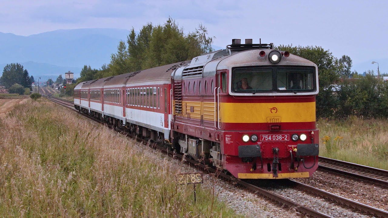 Vlaky Slovensko - ZSSK 754.036 R 953 Fatra, Turčianske Teplice