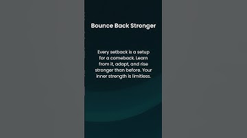 Bounce Back Stronger: Embrace Setbacks, Build Resilience