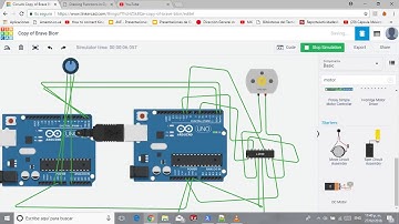 Controlling DC motor speed with arduino by Serial communication | Tinkercad | Arduino