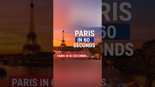 Paris Travel Guide 2025  | Explore the City of Lights in 1 Minute 🇫🇷