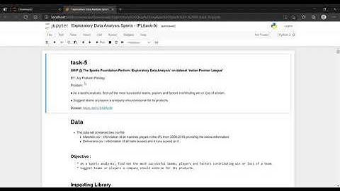 SPARK FOUNDATION (TASK 5)