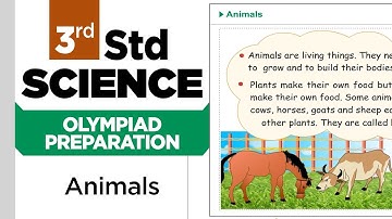3rd Std Science Olympiad || Animals || Practice || Olympiad Preparation