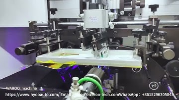 How to use automatic Single-Color Servo Screen Printing Production Line#screenprinting #machine