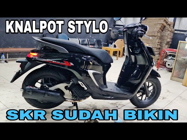 KNALPOT HONDA STYLO SKR RACING SUDAH BIKIN DONG MOTOR METIK BARU DARI HONDA SUPER ISTIMEWA class=
