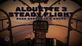 ⨀ Alouette III Helicopter Flight Sounds for Sleep 🚁 | Vintage Helicopter Ambience | 12 Hours ⨀