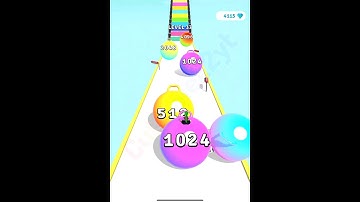 Ball 2048 game (all levels gameplay walkthrough) #cutiepie22yt #devagamezone #ballrun2048 #2048 #fyp