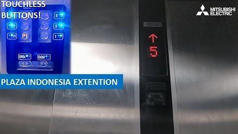 Mitsubishi Elenessa Service Lifts with Touchless Buttons at Plaza Indonesia Extention, Jakarta