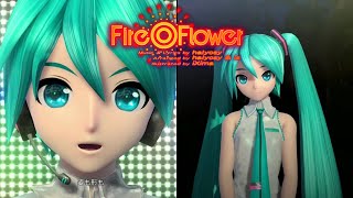 [60fps Mikuo Miku Short] Fire◎Flower "Firework◎" (Dreamy Vocal Ver.) - Hatsune Mikuo 初音ミクオ PDA FT PC