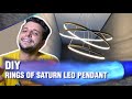 DIY - RINGS OF SATURN LED PENDANT LIGHT I LUSTRE PENDENTE ESPIRAL - HOW TO MAKE