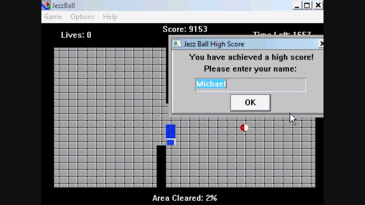 JezzBall Demonstration Video YouTube