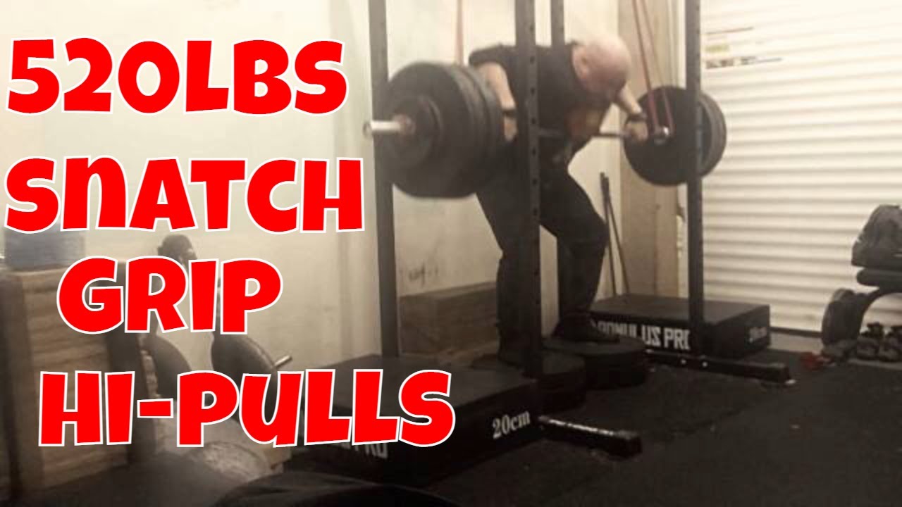 520lbs SNATCH GRIP HIPULLS USING LIGHT REVERSE BANDS YouTube