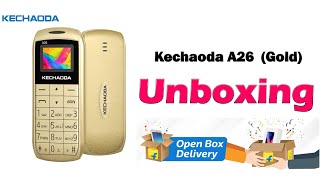 Flipkart Open Box Delivery | Kechaoda A26  (Gold) | Mini Mobile | Hey Sams | 2023 |