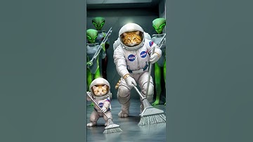 Astronaut Cat Story 🐱✨ #cat #kitten #animation #story #ai