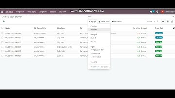 Hướng dẫn xem báo cáo Lịch sử dịch chuyển (Tuy vết) hàng hóa trong kho - Phần mềm ERP Odoo