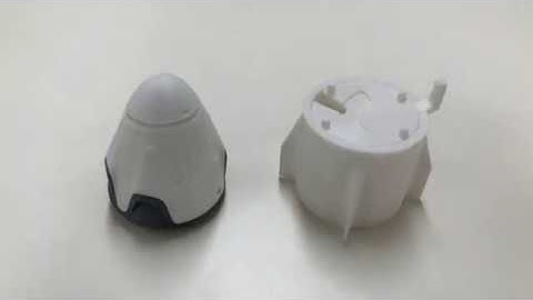 Space X Crew Dragon capsule design by FAB365, Print with Bluer