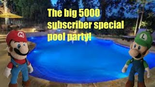 The Big 5000 Subscriber Special Pool Party! - Super Mario Richie